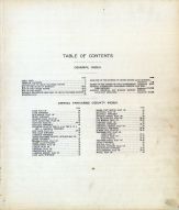Index and Table of Contents, Grand Traverse County 1908